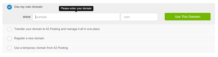A2 Hosting Domain Registration
