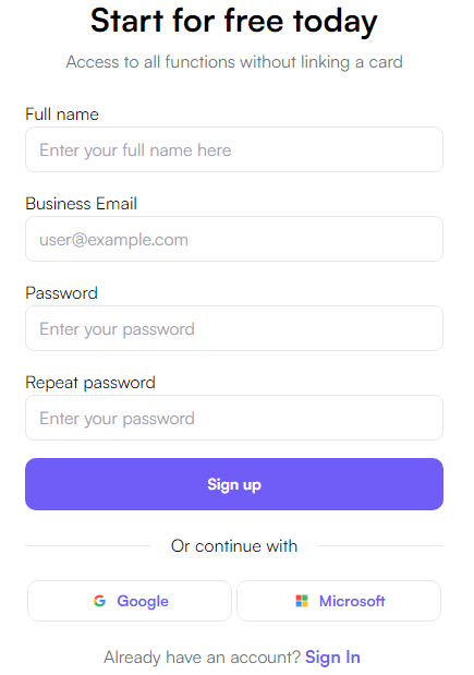 Writesonic Signup Page